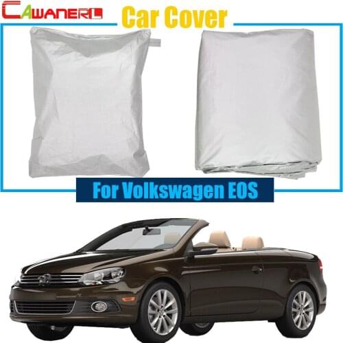 Cawanerl Full Car Cover Sun Snow Rain Resistant Preventing UV Anti Cover Dust Proof For Volkswagen EOS