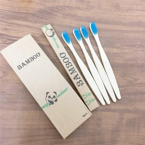 Bamboo Toothbrushes Soft Bristles eco friendly cepillo dientes bambu Oral Care adult wooden Toothbrush pack clareador de dente