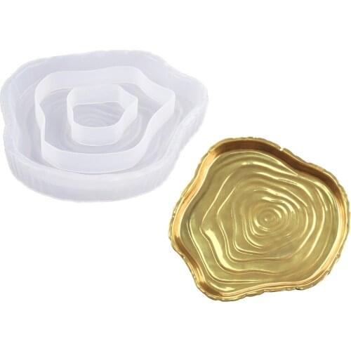 DIY Ash Tray Epoxy Resin Mold Jewelry Tray Key Holder Making Mold Ashtray Silicone Molds Handmade Craft Casting Mould