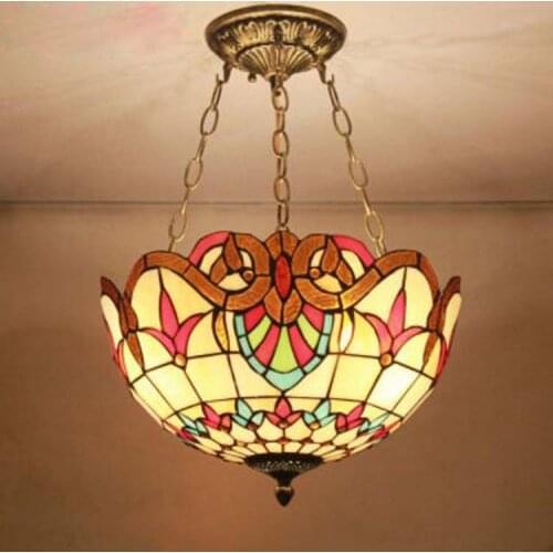 European Modern Glass Pendant Lamps Dining Room Bedroom Study Retro Lighting Corridor Pastoral Aisle Creative Pendant Lights