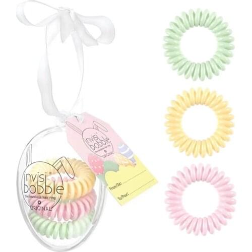 Invisibobble 2021 original colorful spiral hair ties present hair ring strong grip ponytail elastic hair band hair accessory