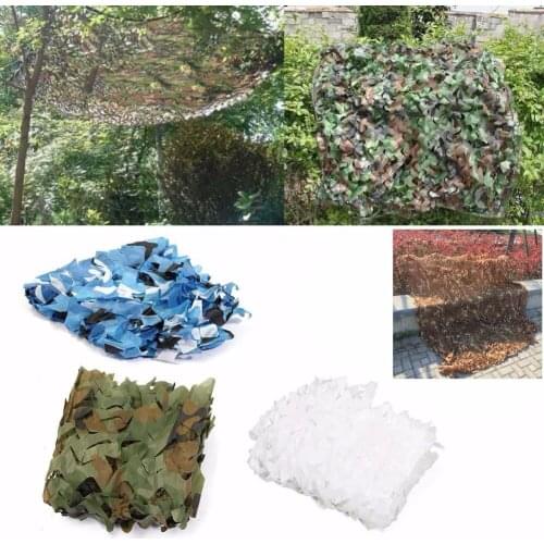 Camouflage Netting 2X2m Hunting Military Woodland Digital Hunting Car CoveringTent Camping Jungle Leaves Net Mesh Sun Shelter