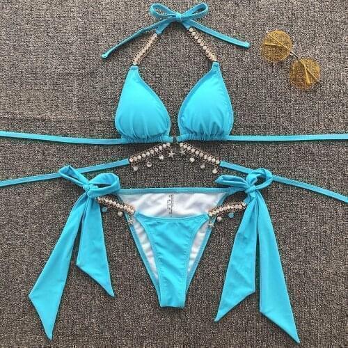 Push Up Bikini Set Women Swimsuits Summer Two Piece Bathing Suit Women Sexy Triangle Monokin Beach Wear Bathers Biqiuni