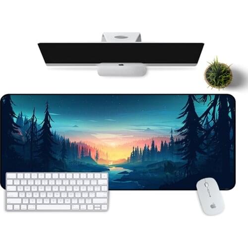 Deep forest firewatch Keyboards Mat Rubber Gaming mousepad Desk Mat Free Shipping Large Mouse Pad Keyboards Mat
