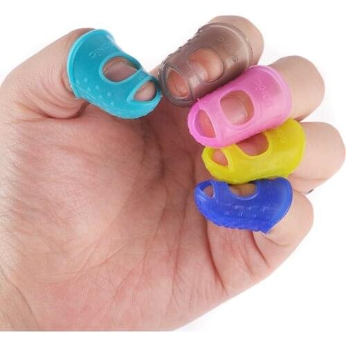 Multicolor Silicone Thimble Tip Hollowed Out Breathable Knitting tool DIY crafts tool Sewing Needlework Accessories