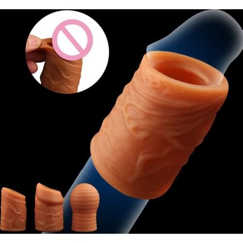 Men Correction Rings Soft Silicone Penis Rings Sleeve Delay Ejaculation Foreskin Corrector Cock Rings Sex Toys Chastity Device