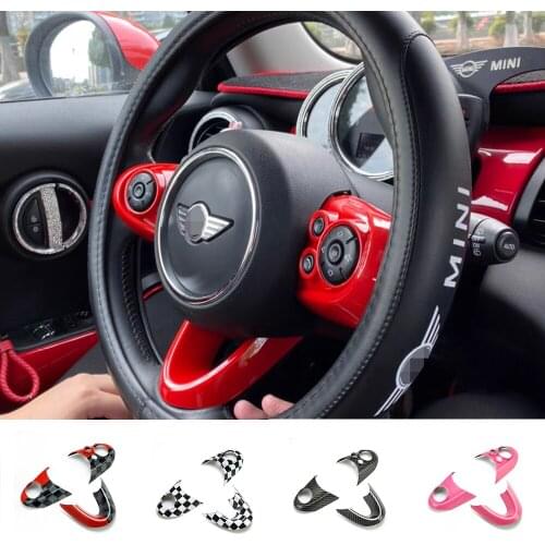 Steering Wheel Panel Multimedia Button Cover For MINI Cooper S JCW F60 F55 F54 F56 Panel Button Switch Trim Accessories Parts