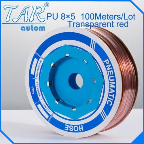 PU Tube 8mm*5mm (100meter/roll) pneumatic tubes pneumatic hoses Polyurethane tube plastic hose air hose PU pipe PU hose golden