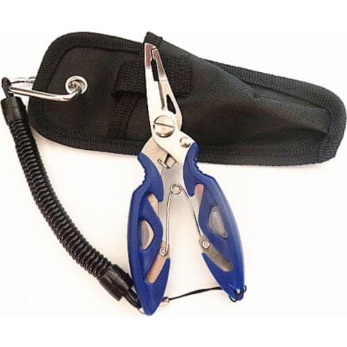 Fishing Pliers fish line Cutter Scissors Mini fish hook remover Multifunction tools New Black Blue Beak jaw