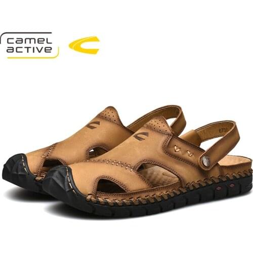 Camel Active 2019 New Genuine Leather Quick-Dryin Sandals Summer Quality Casual Sneakers Anti-Slippery Outdoor Beach Shoes 19317