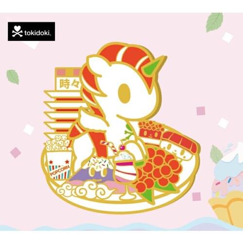 Tokidoki Taoqiduoqi Unicorn Sweet Party Metal Badge Blind Box Tide Play Girl Commemorative Gift Kawaii Birthday Gift Mystery Box