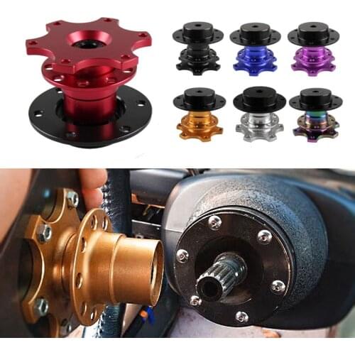 Universal Steering Wheel Quick Release Hub Boss Kit Wheel Hub Adapter For 6 hole Steering Wheel Hub QC0102