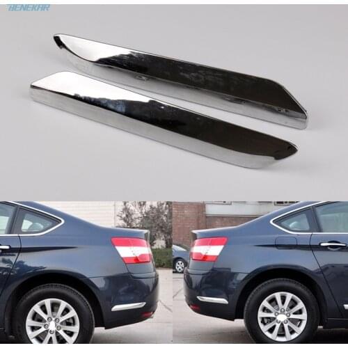 Benekar Rear Bumper Chrome Silver Trim Strip Decoration Cover for Citroen C5 2008-2015
