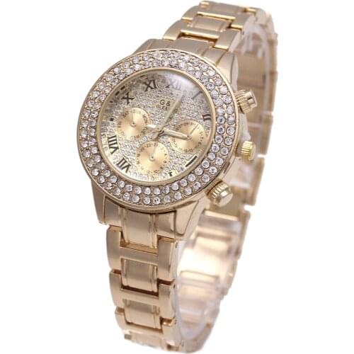 Relogio Feminino G&D Gold Women Quartz Wristwatches Stainless Steel Relojes Mujer Luxury Dress Watch Erkek Kol Saati Gifts