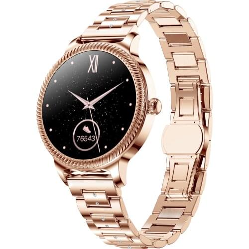 2021 Lady Smart Watch AK38 with Steel Strap Women Smart Bracelet Watch