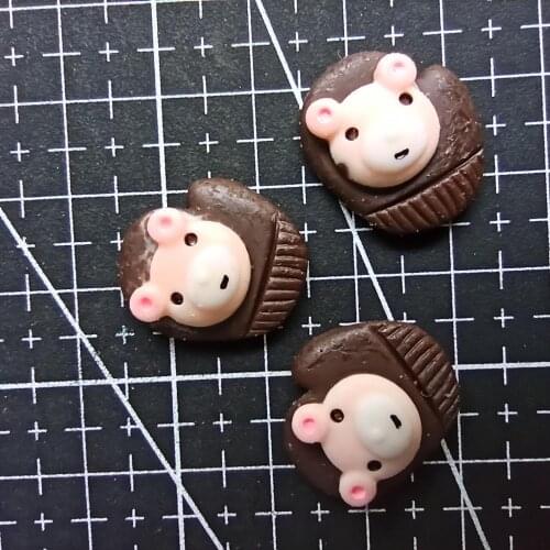 1pcs/lot Resin flat back bear glove 19mm Ornaments Micro landscape Ornaments Creative Home Gardening Decorations