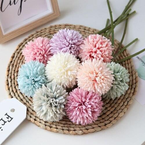 1 PCS Dandelion flower ball simulation road cited flower wall fake flower home decoration wedding holding flower