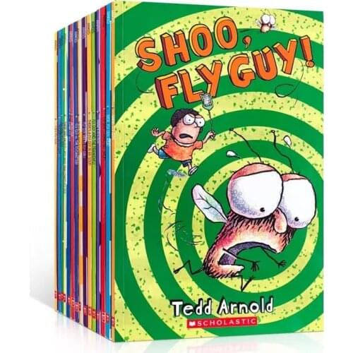 15 Books / Set English Usborne Books for Children Kids Picture Books Baby Famous Story The Fly Guy Series Fun Reading Story Book