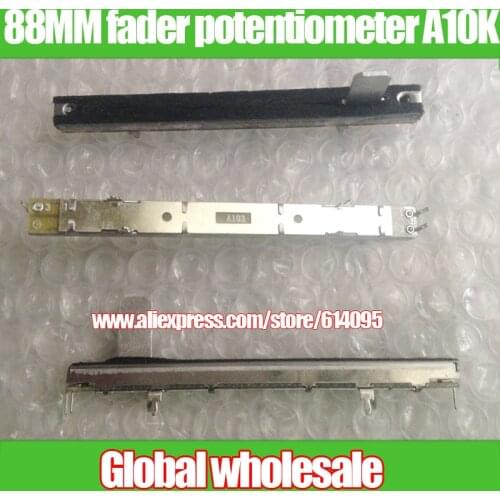 2pcs single joint fader potentiometer A10K / handle 8MMX15MM 88mm Mixer variable resistor