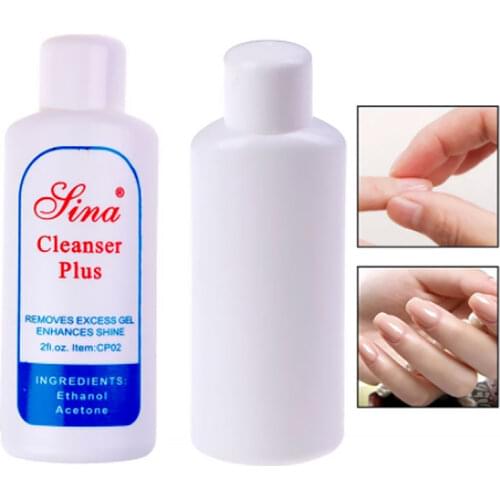 60ml Nail Art Acrylic UV Gel Polish Remover Tips Clean Excess liquid Enhance Shine Effect Sticky Curing Cleanser Plus Manicure