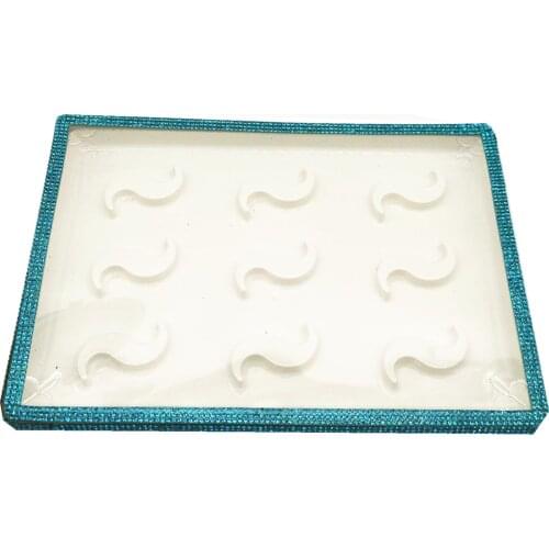 Wholesale 9 Pairs NEW 25mm False Eyelashes Packaging Box Print Logo Fake 3d Mink Lashes Case Paste diamond Lashes Package Box