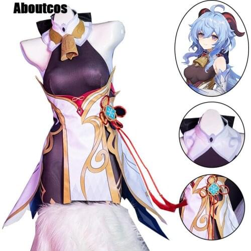 Genshin Impact Ganyu Cosplay Costume Sexy Dress Anime Outfits Halloween Uniforms For Women