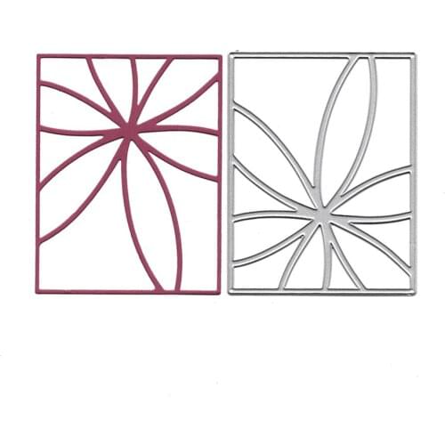 Flower Frame Metal Cutting Dies Scrapbooking Embossing Folder for Card Making Craft Mold Photo Alum DIY Slimline Dies
