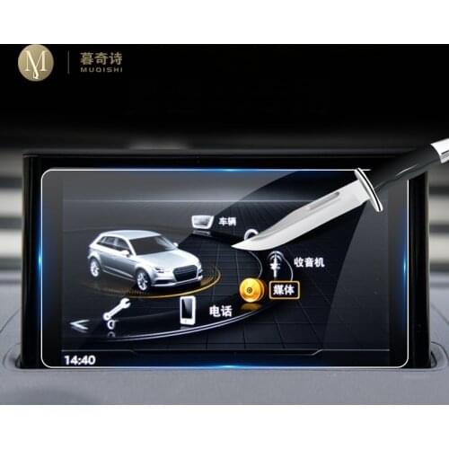 For Audi A3 S3 RS3 RS5 RS6 RS7 8V Car GPS navigation film LCD screen Tempered glass protective film Anti-scratch Refit 8 inch