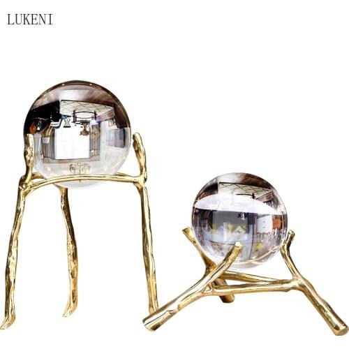 Crystal Ball Decoration Living Room Wine Cabinet Entrance Home Decoration Creative Decoration Feng Shui Decoration