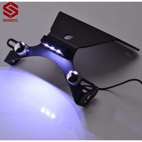 Motorcycle Rear License Led Plate Light Bracket Holder Mount for Yamaha MT03 R3 R25