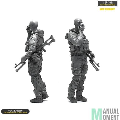 Miniature 1/35 US Navy Seal Commando Smoking Individual Soldier Resin Model Figure Kit LOO-18