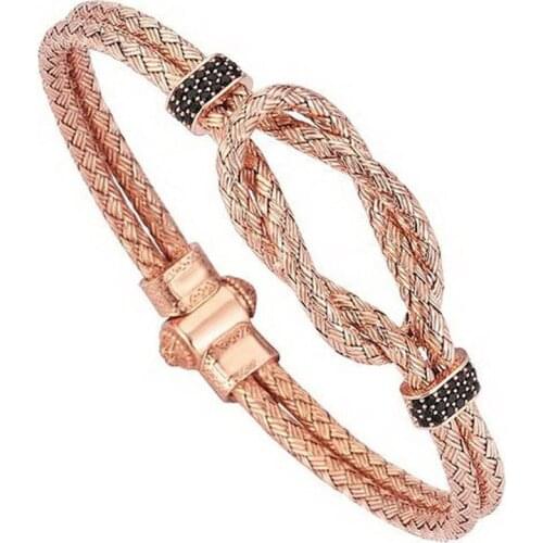 Vintage Design Atolyestone Bracelet Mens Artillery Bangles In 316L Stainless Steel wire Bracelet Men Jewelry Fit Watch