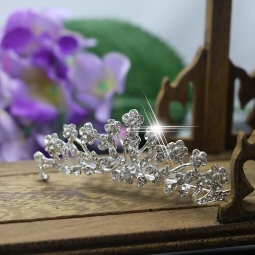 New Wedding Bridal Crystal Flower Hairpin Hair Fashion Diamante Comb Hair Clip For Women Jewelry Accessories Girl Gift Wholesale