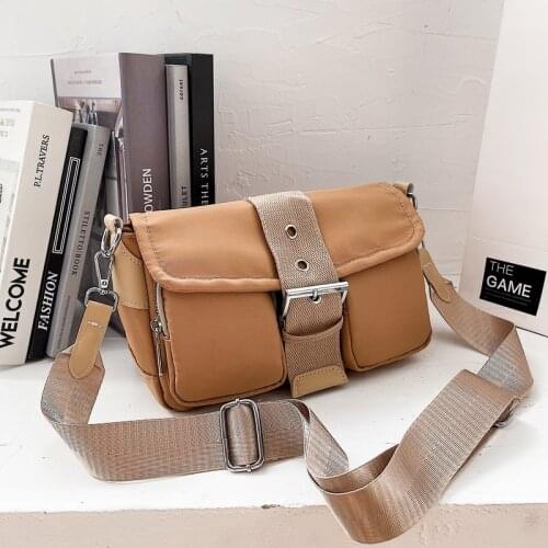 2021 New Fashion Messenger Bag Women Shoulder Bag Nylon Handbag Large Capacity Fashion Womens Tote Shopping Bag