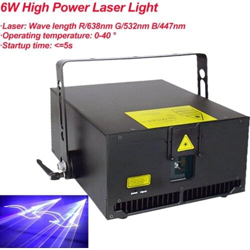 New High Power Night Light 6W RGB Laser Lights DJ Disco Party Music Laser Stage Lighting Effect With LED Green Xmas Lights