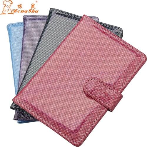 Zongshu Iridescence Leather Passport Cover Women Fashion Colourful Travel Passport CasePU Leather Passport Cover Men Travel Wall