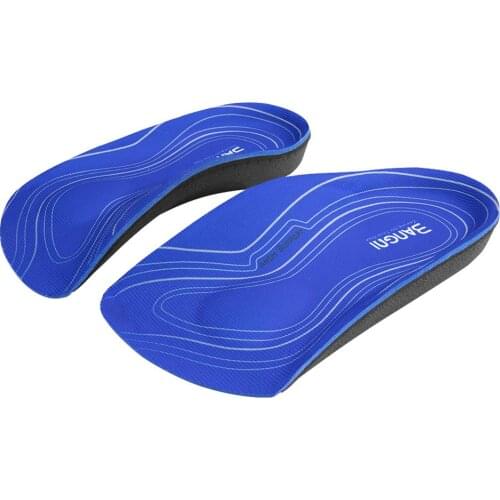 3ANGNI 3/4 Arch Support Flat Feet insoles Orthotic Inserts Orthopedic Shoes Insoles Heel Pain Plantar Fasciitis Men Woman