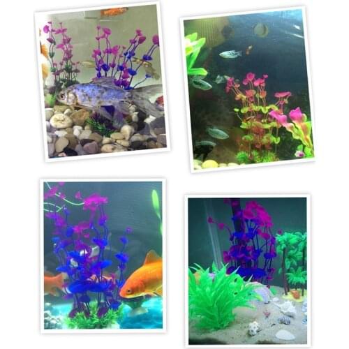 1Pcs Plastic Aquarium Plants Wonder Grass Ornament Shell Grass Decor Landscape for Fish Tank