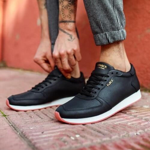 Knack Casual Male Shoes 002 Black Street Fashion New Season New Creation Spring Summer Cool Comfortable