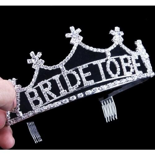 StoneFans Bridal Tiaras And Crowns For Women Rhinestone Wedding Comb Bride To Be Head Crowns Pageants Cute Hair Accessories