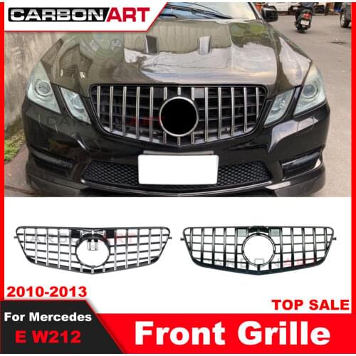 W212 GT Grill Vertical Grille Prefacelift For Mercedees b-enz E Coupe Front Racing Grid Sport 2010-2013 E320 E350 E400 grille