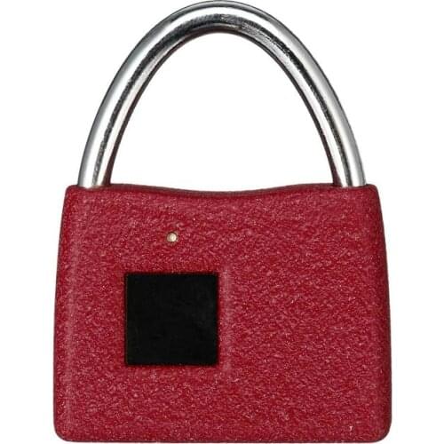 Portable Fingerprint Lock USB Rechargeable Waterproof Smart Thumbprint Padlock Anti-theft Electric Mini Lock for Luggage Case