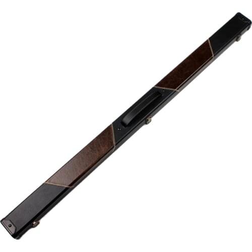 Weichster 3/4 Handmade Snooker Pool Hard Cue Case Black Brown Patch Color Cases