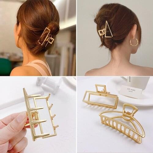 Hair Claw Girl Accessory Hairpins Metal Claw Clip Crab Hair Pins For Women Korean Style