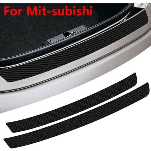 1pcs Car Boot Protection Carbon Fiber Sticker Auto Trunk Decal For Mitsubishis ASX Lancer Pajero Outlander L200 Lancer EX Pajero
