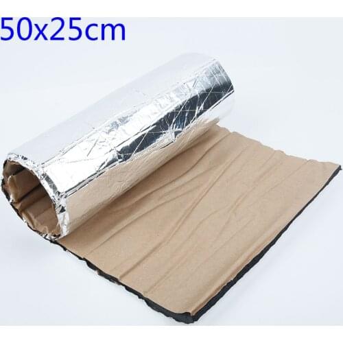 1Roll 25x50cm 5mm Car Damping Sound Proofing Deadening Car Truck Anti-noise Sound Insulation Cotton Heat Closed Cell Foam
