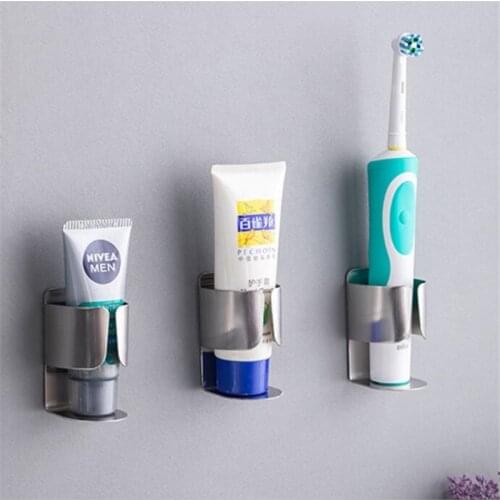 Toothbrush Holder Stainless Steel 1 Piece Toothpaste Hook Bathroom Accessories