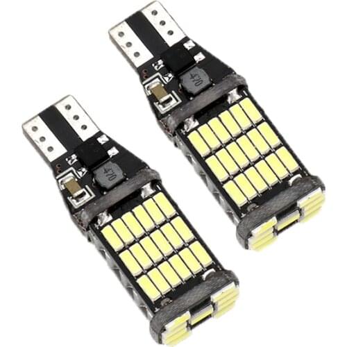 LED Taillights 2 Pcs Auto Car Led Light White Brake Reversing Bulb Rotation Signal DRL Taillight