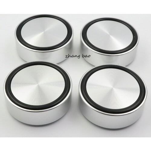 4 pcs 58*22mm Aluminum feet for Audio AMP Speaker Feet Spikes PC Machine Mats Pads option silver free shipping