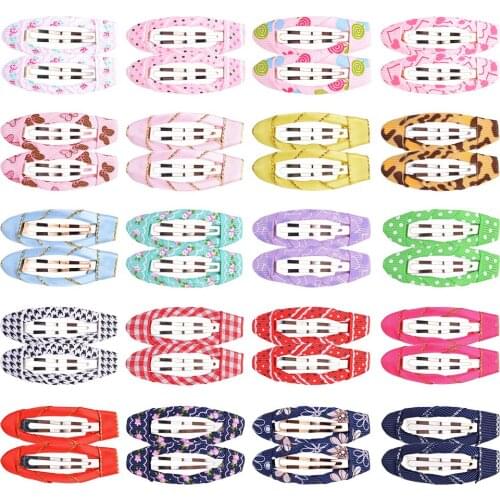 40pcs/lot Children Snap Metal Hair Clips Colorful Barrettes Girls Cute BB Hairpins Headwear For Kids Hairgrips Hair Accessories